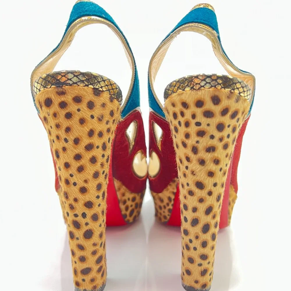 🌷❤️🔥FINAL SALE 🔥 NO OFFERS🌷💥Christian Louboutin Miralep 140 36 - Picture 4 of 8